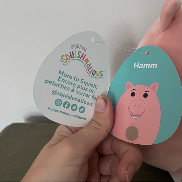 NWT Disney Pixar Squishmallows Hamm Plush Toy Story Collectible - Picture 4 of 6